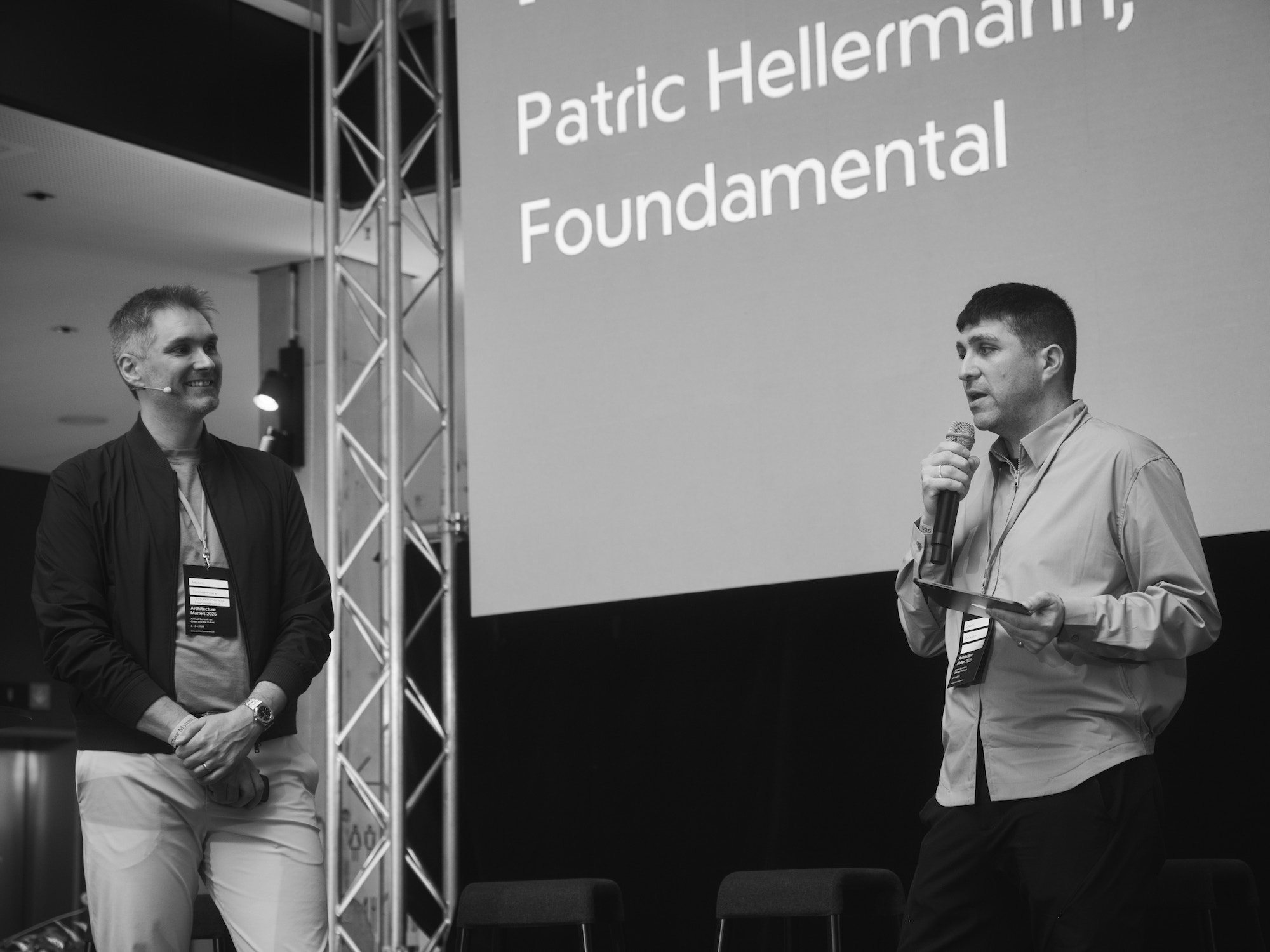 Architecture Matters 2025 Patric Hellermann, Foundamental; David Basulto Foto: Tanja Kernweiss